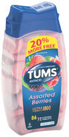 Tums® Ultra Strength 1000 Assorted Berries Antacid/Calcium Supplement Tablets 86 ct Bottle