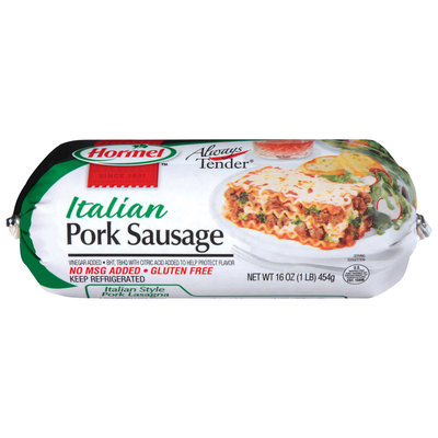 HORMEL ALWAYS TENDER Italian Pork Sausage 16 OZ CHUB
