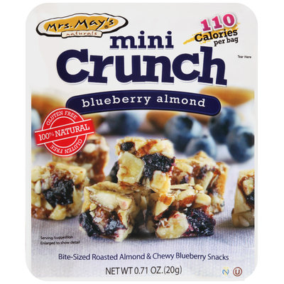 Mrs. May's® Naturals Mini Crunch Blueberry Almond Snacks 0.71 oz. Packet