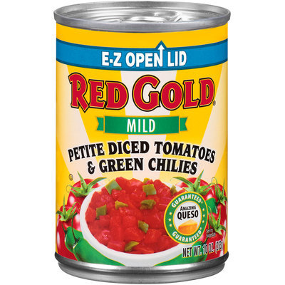 Red Gold® Mild Petite Diced Tomatoes & Green Chilies 10 oz. Can