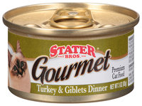 Stater Bros.® Cat Food Premium Gourmet Turkey & Giblets Dinner 3 oz. Pull-Top Can
