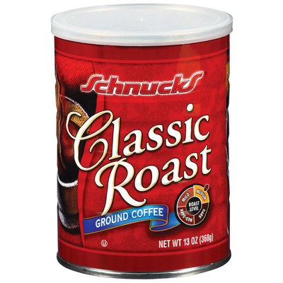 Schnucks Classic Roast Medium Ground Coffee 13 Oz Can