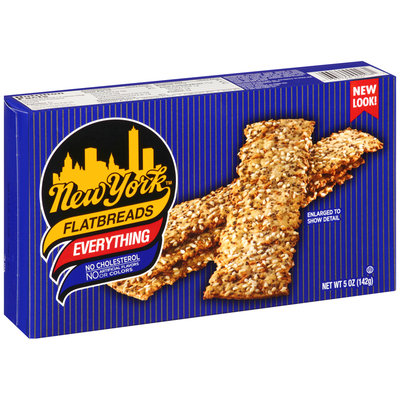 New York York Flatbreads Everything, 5-Ounce Packages (Pack of 12)