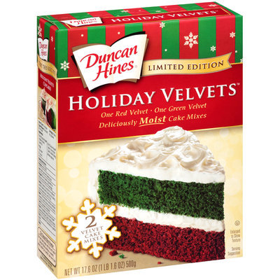 Duncan Hines® Holiday Velvets™ Cake Mixes 17.6 oz. Box