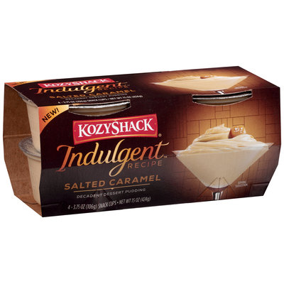 Kozy Shack Indulgent Recipe Salted Caramel Pudding 4-3.75 oz. Sleeve