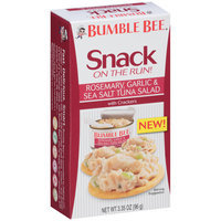 Bumble Bee® Snack on the Run! Rosemary, Garlic & Sea Salt Tuna Salad with Crackers 3.35 oz. Box