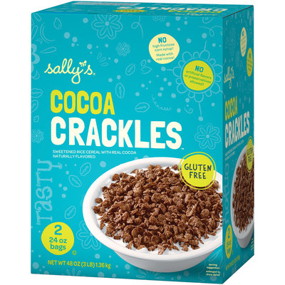 Sally's® Cocoa Crackles™ Sweetened Rice Cereal 2-24 oz. Bags