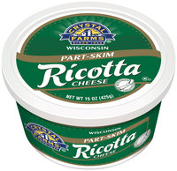 Crystal Farms® Part-Skim Ricotta Cheese 15 oz. Tub