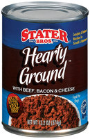 Stater Bros. Hearty Ground With Beef, Bacon & Cheese Dog Food 13.2 Oz Can