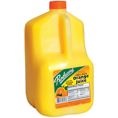 Producers 100% Pure from Concentrate Orange Juice