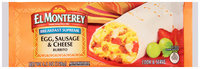 El Monterey® Breakfast Supreme Egg, Sausage & Cheese Burrito 4.5 oz. Wrapper