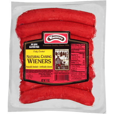 Wimmer's® Natural Casing Naturally Smoked Wieners 7 ct Pack