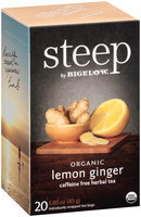 Steep by Bigelow® Organic Lemon Ginger Caffeine Free Herbal Tea 20 ct. Bags