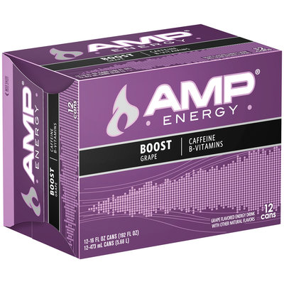 AMP® Energy Boost Grape 12 Pack 16 fl. oz. Cans