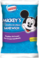 Nestlé Mickey's Cookies 'N Cream Ice Cream Sandwich 5 fl. oz. Package