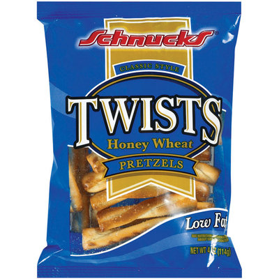 Schnucks Honey Wheat Low Fat Pretzels 4 Oz Bag