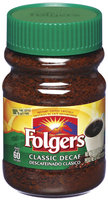 Folgers Classic Decaf Instant Coffee 4 Oz Plastic Jar