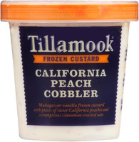 Tillamook® California Peach Cobbler Frozen Custard 15.5 fl. oz. Tub