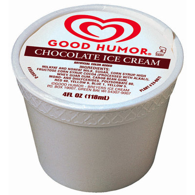 Good Humor Ice Cream Cup Chocolate Single Serve Novelty 4 Oz Cup