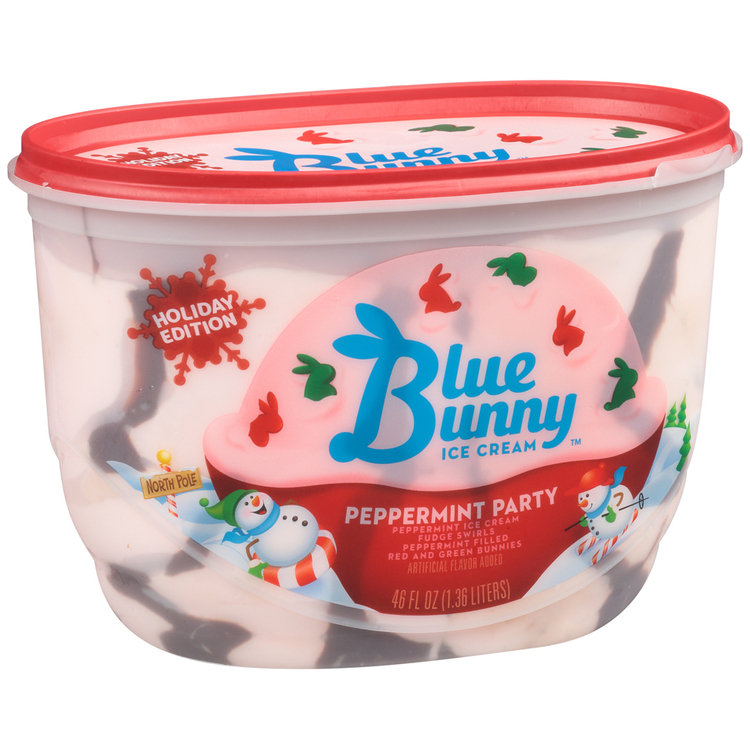Blue Bunny Holiday Edition Ice Cream Peppermint Party Reviews 2019