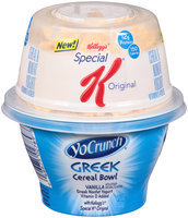 YoCrunch® Cereal Bowl Vanilla with Kellogg's® Special K® Original Greek Nonfat Yogurt 4.7 oz. Cup