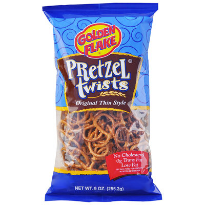 Golden Flake® Original Thin Style Pretzel Twists 9 oz. Bag