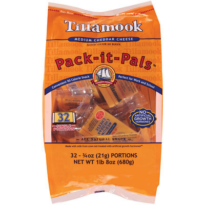 Tillamook® Medium Cheddar Cheese Pack-It-Pals 32 ct