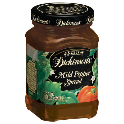 Dickinson's Mild Pepper Spread 9.5 Oz Glass Bottle