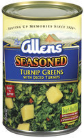 The Allens Seasoned W/Diced Turnips Turnip Greens 14 Oz Can