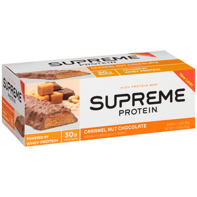 Supreme Protein® Caramel Nut Chocolate High Protein Bars 6 ct