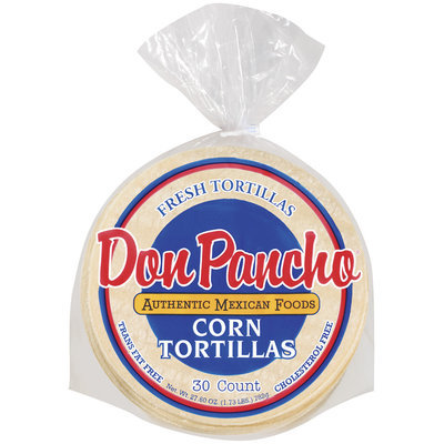 Don Pancho Corn 30 Ct Tortillas 27.6 Oz Bag