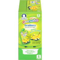 Gerber® Graduates® Grabbers™ Banana, Pear & Zucchini Squeezable Fruit & Veggies 6-4.23 oz. Pouches