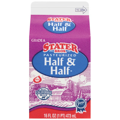 Stater Bros.® Pasteurized Half & Half