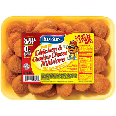 Redi-Serve™ Breaded & Cooked Chicken & Cheddar Cheese Nibblers 8 oz. Tray