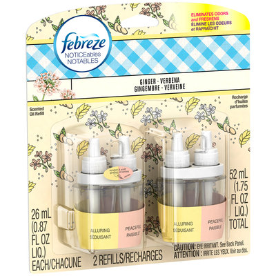 Noticeables Febreze NOTICEables™ Ginger Verbena Air Freshener (2 Count, 26 mL)