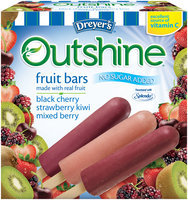 DREYER'S/EDY'S OUTSHINE Fruit Bars, No Sugar Added, Black Cherry, Strawberry-Kiwi, Mixed Berry - Variety Pack, 12-count