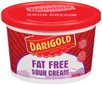 Darigold Fat Free Sour Cream 16 Oz Plastic Tub