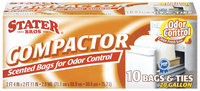 Stater Bros. Scented For Odor Control 20 Gallon Compactor Bags 10 Ct Box