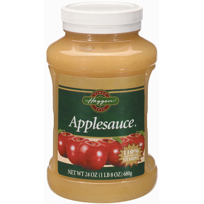 Haggen Applesauce 24 Oz Plastic Jar