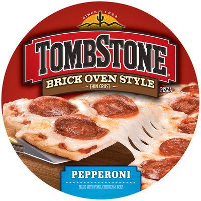 TOMBSTONE Brick Oven Style Thin Crust Pepperoni Pizza 17 oz.