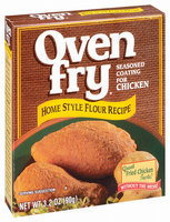 Oven Fry Home Style Flour For Chicken Recipe Seasoned Coating 3.2 Oz Box