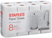 Staples® Choose-Your Size™ 2-Ply Paper Towels