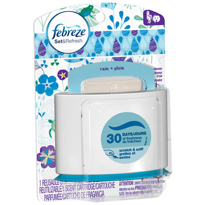 Febreze Set&Refresh Rain Air Freshener 0.18 fl. oz. Carded Pack