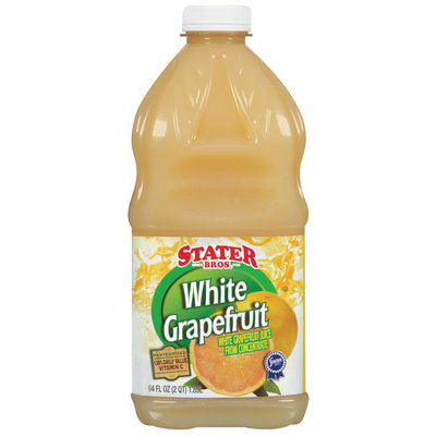 Stater Bros. White Grapefuit Juice Drink 64 Fl Oz Plastic Bottle