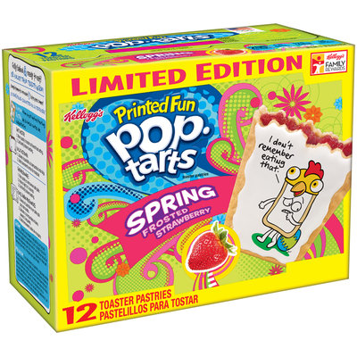 Kellogg’s® Spring Frosted Strawberry Printed Fun® Pop•Tarts® Toaster Pastries