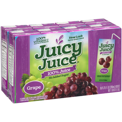 Juicy Juice® 100% Grape Juice 8-6.75 fl. oz. Boxes