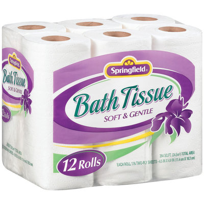 Springfield Soft & Gentle Bath Tissue