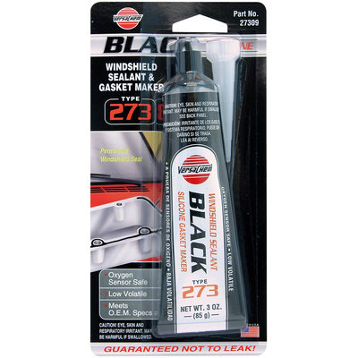 VersaChem® Black Silicone Windshield Sealant & Gasket Maker Type 273 .3 oz. Tube