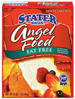 Stater Bros. Angel Food - Fat Free Deluxe Cake Mix 18.25 Oz Box