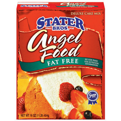 Stater Bros. Angel Food - Fat Free Deluxe Cake Mix 18.25 Oz Box